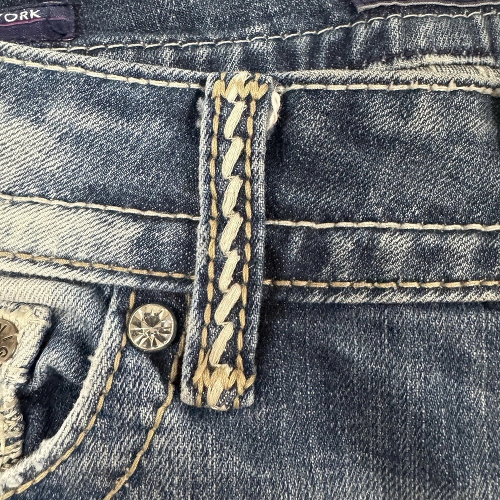 Vigoss The New York Capri Womens Embellished Embroidered Back Flap Pocket Sz 5 - Picture 12 of 16